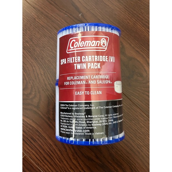 Coleman Spa Filter Cartridge VI Twin Pack Replacement for Coleman Saluspa (6) - Picture 3 of 8